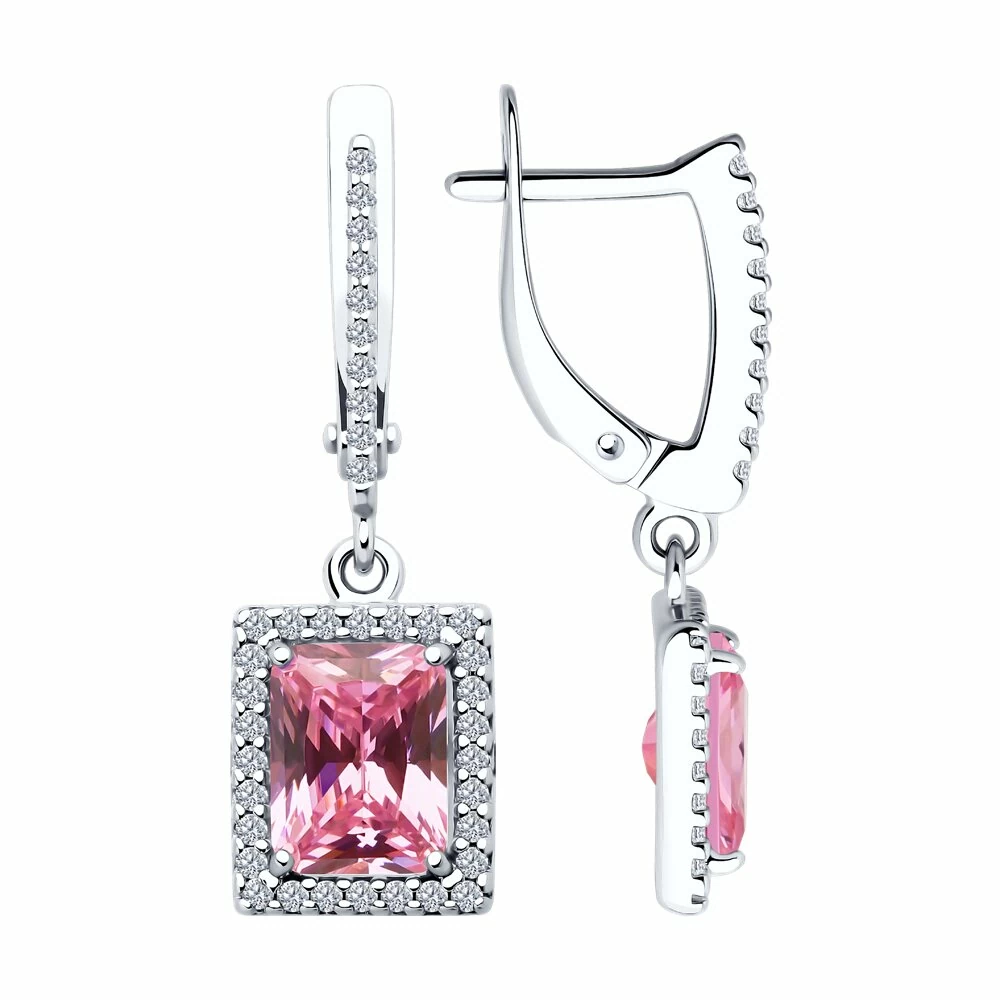 Серьги подвесные 94026754 серебро_0