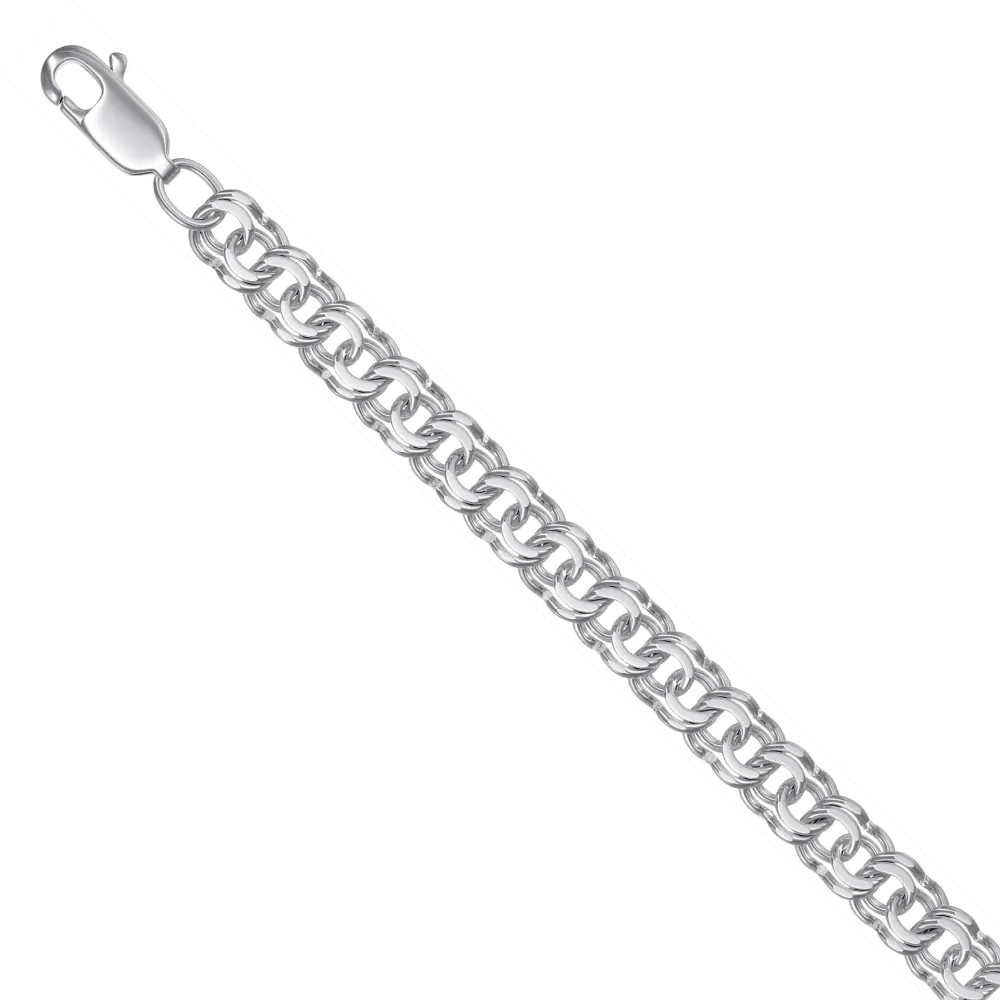 Цепь НЦ22-052Ю-3 d1.0 серебро Полновесная_0