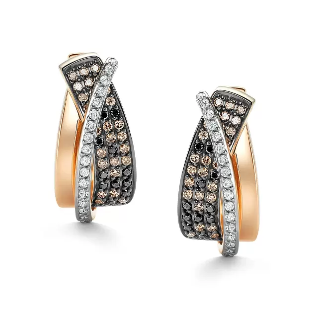 Серьги 26086-118 золото