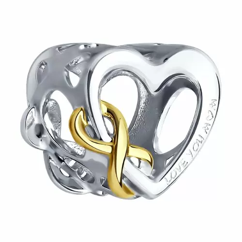 Подвеска 94032884 серебро Сердце