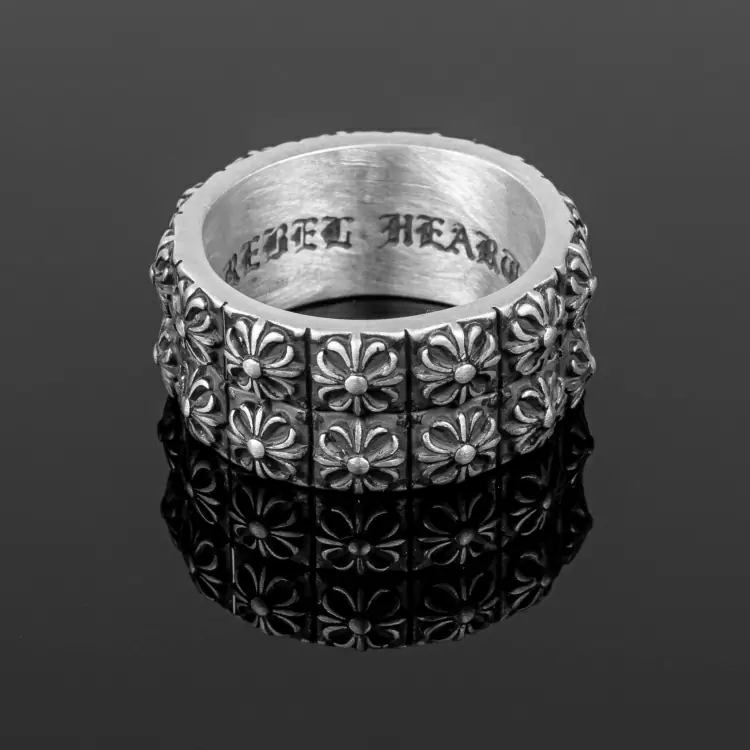 Печатка RH111006 серебро Крест лилия_1