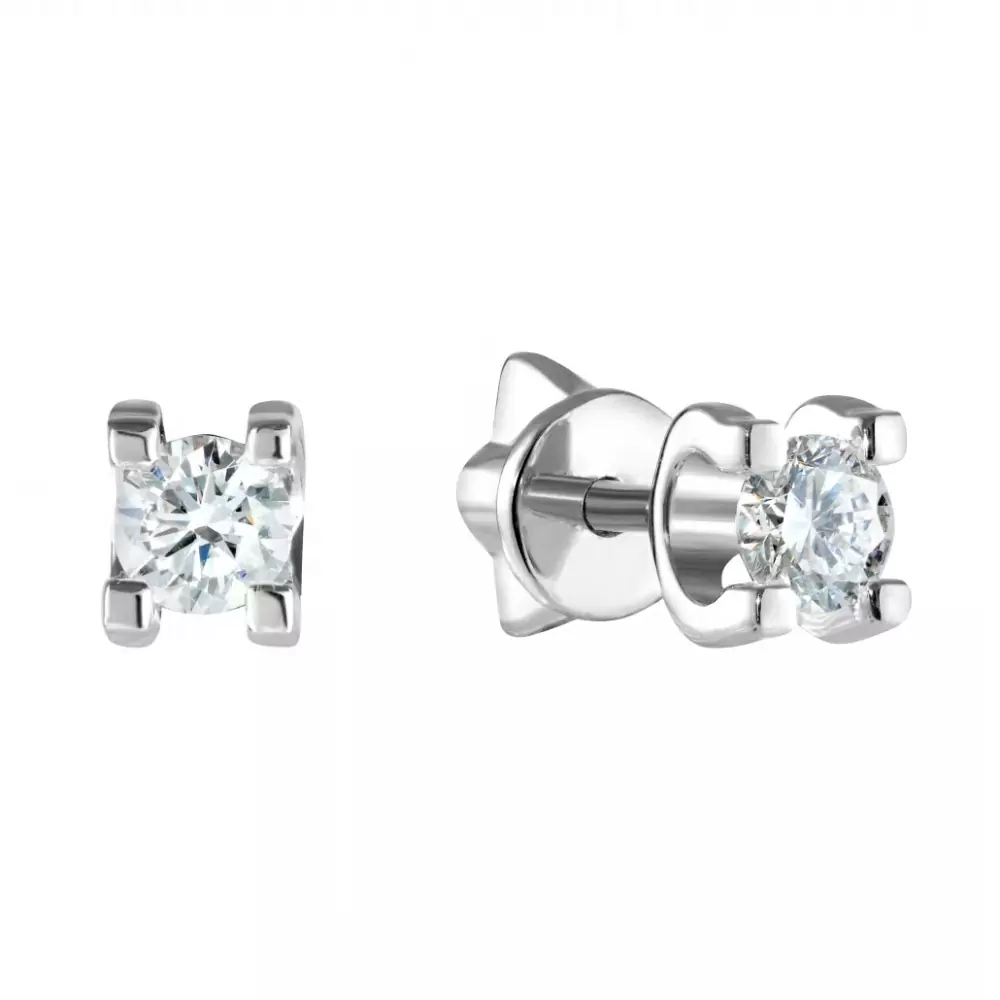 Серьги пусеты 804-02101 серебро