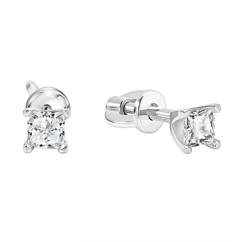 Серьги пусеты 192-038100 серебро_0