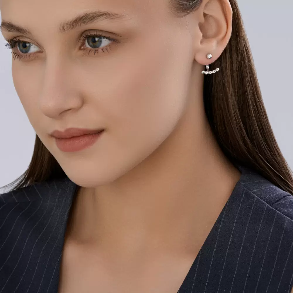 Серьги джекеты 94027208 серебро_2