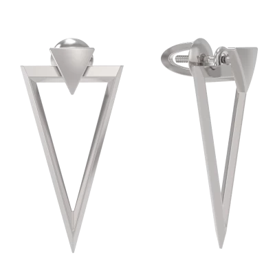 Серьги джекеты 1038432-00000 серебро