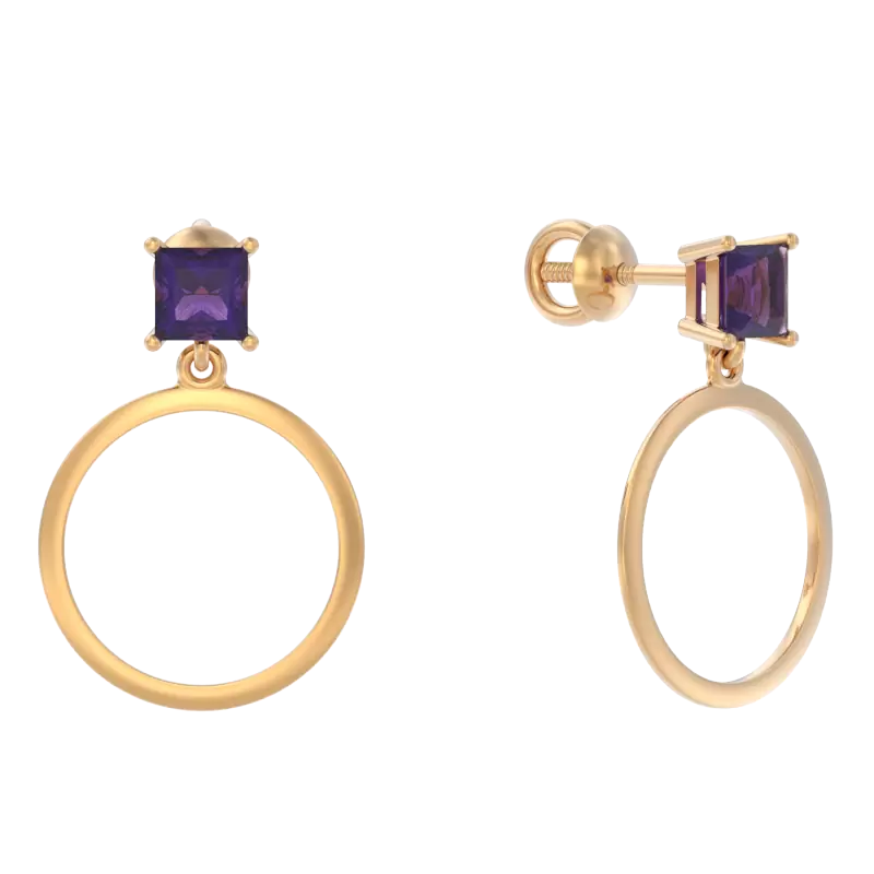 Серьги подвесные 1049342-11220-A золото_0