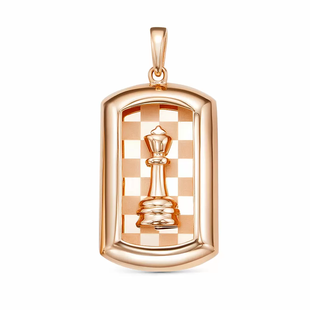 Подвеска 030310 золото Шахматы