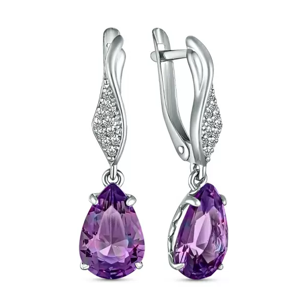 Серьги подвесные 207131-001-0019 серебро