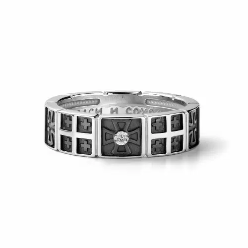 Печатка 01-4095.000Б-17 серебро Крест_1