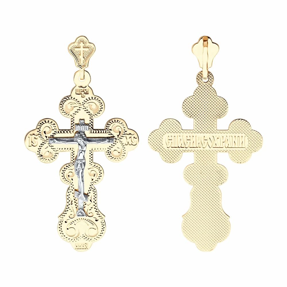 Крест христианский 121024 золото Полновесный_0