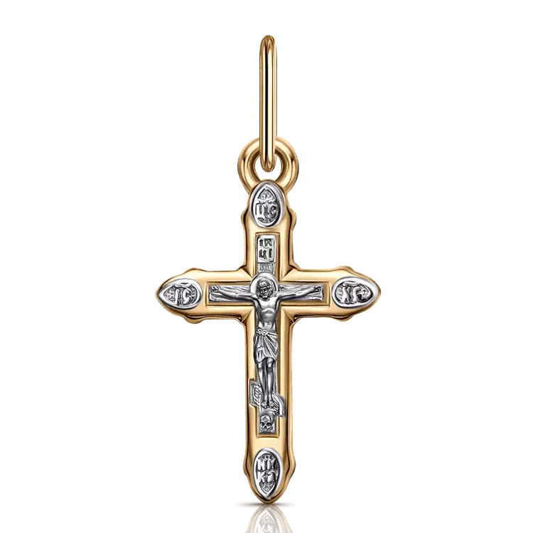 Крест христианский Кр102-2555 золото