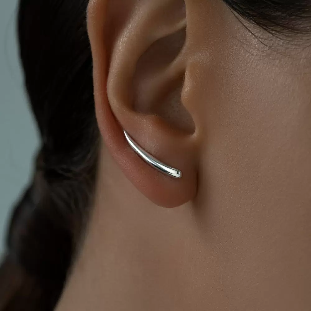 Серьги каффы 94025765 серебро_1