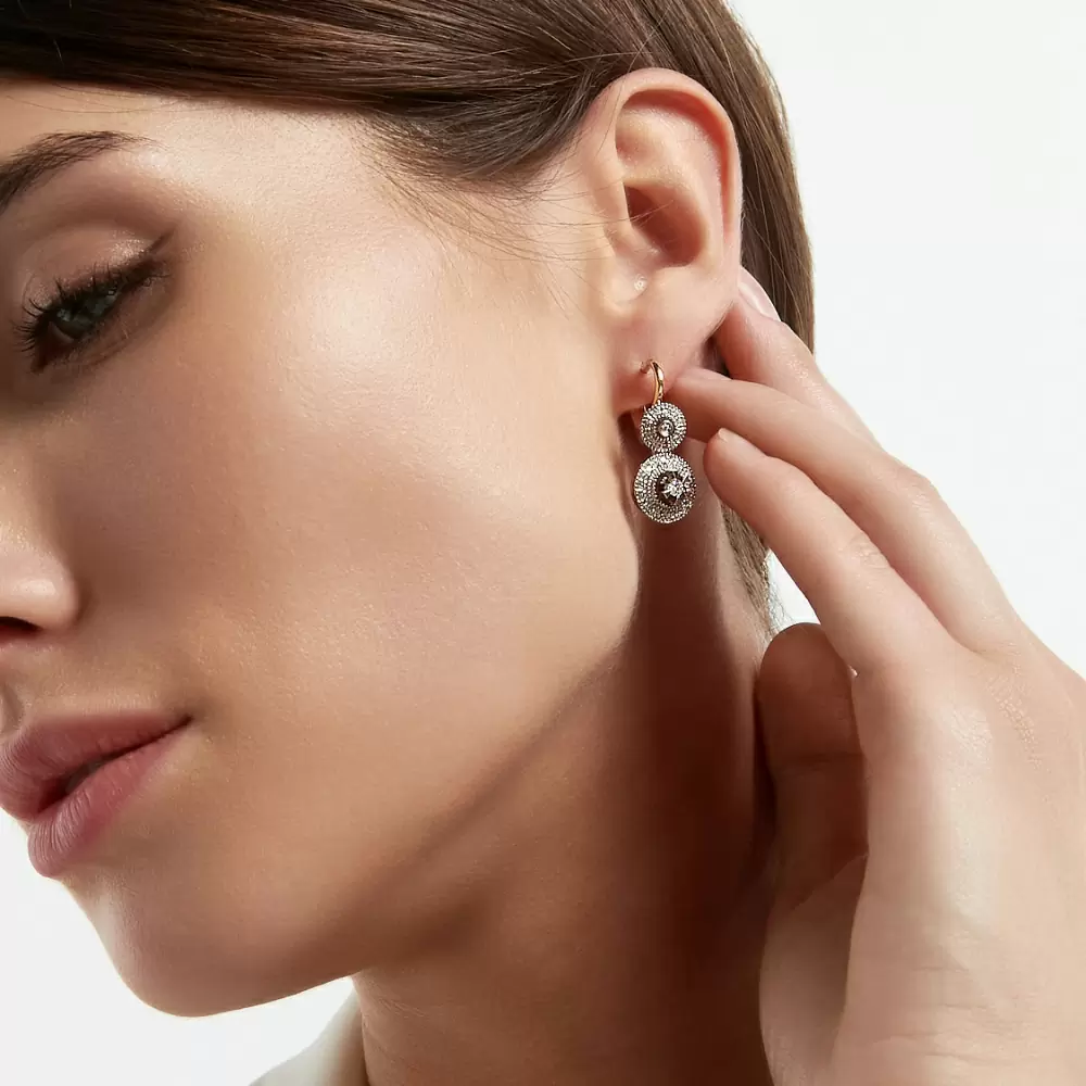 Серьги подвесные 82282 золото