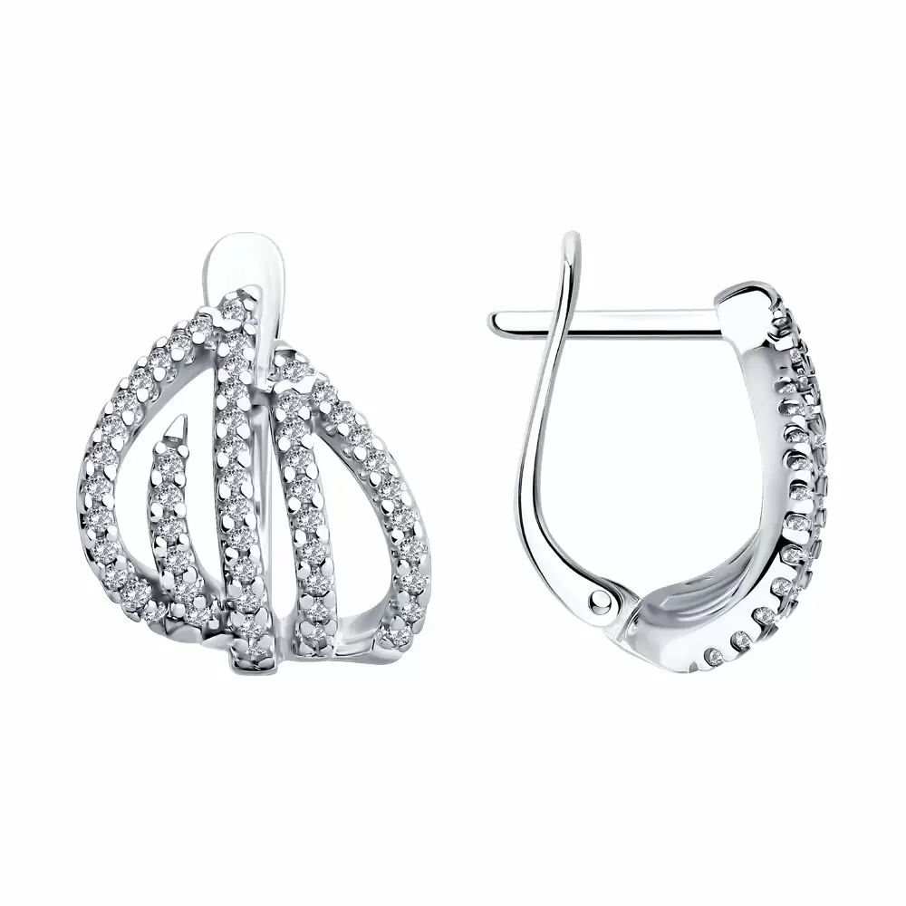 Серьги 94026660 серебро_0