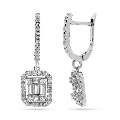Серьги подвесные 651593 серебро
