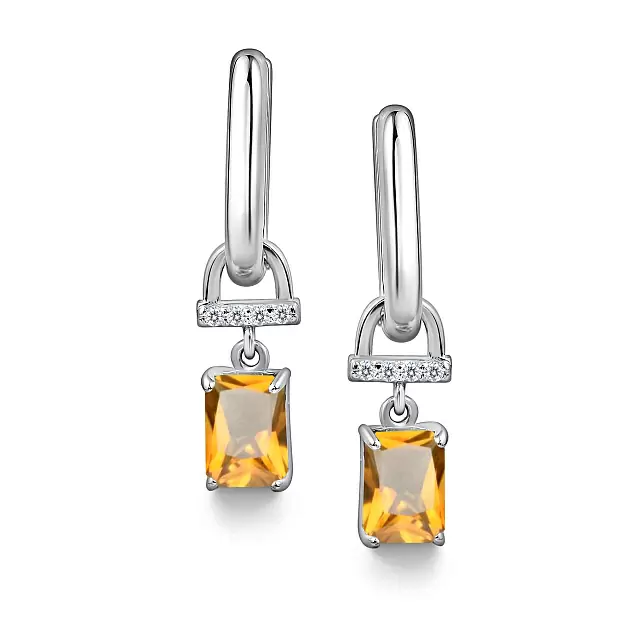 Серьги подвесные 02-4463.00ЦТ-00 серебро_0