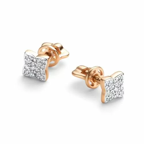 Серьги пусеты 26265-100 золото Луи Виттон_0