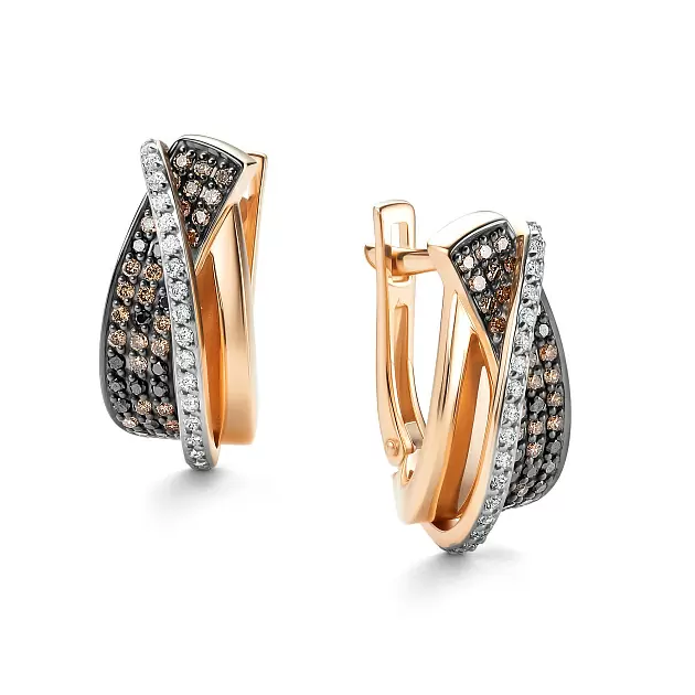 Серьги 26086-118 золото
