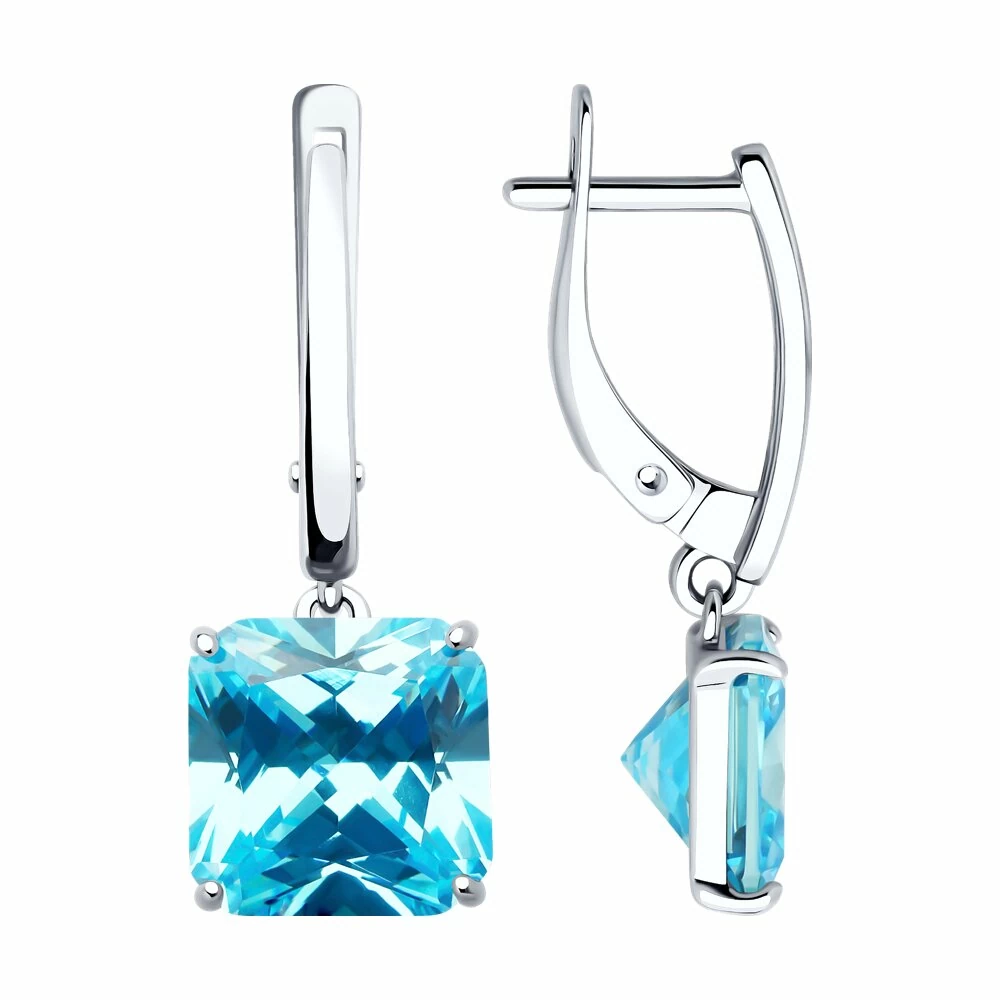 Серьги подвесные 94026755 серебро_0