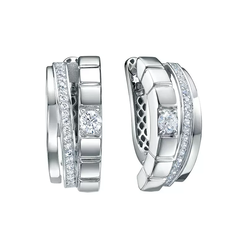 Серьги дс1202025р серебро Шопард