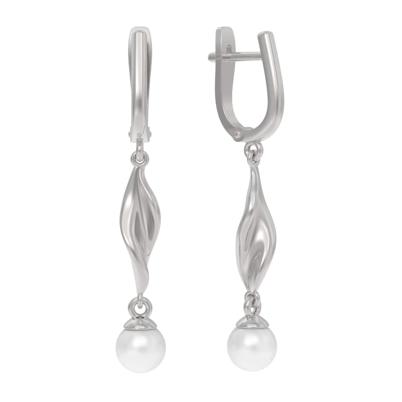 Серьги подвесные 1039822-01250 серебро