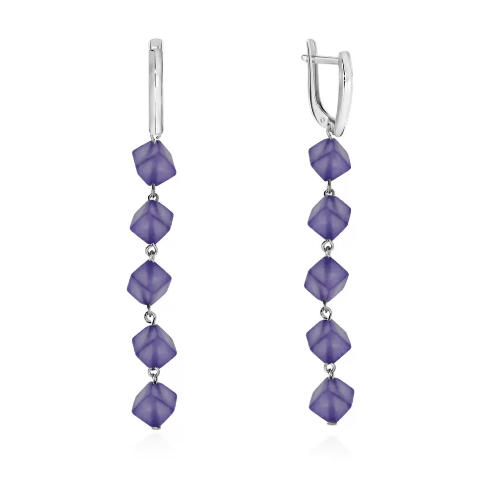 Серьги подвесные 2340390649-2 серебро