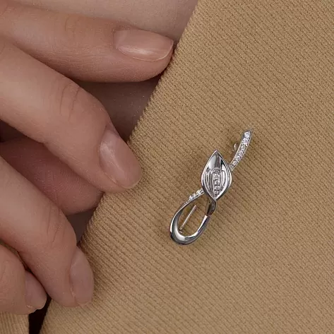 Брошь 04-4054.00КЦ-00 серебро