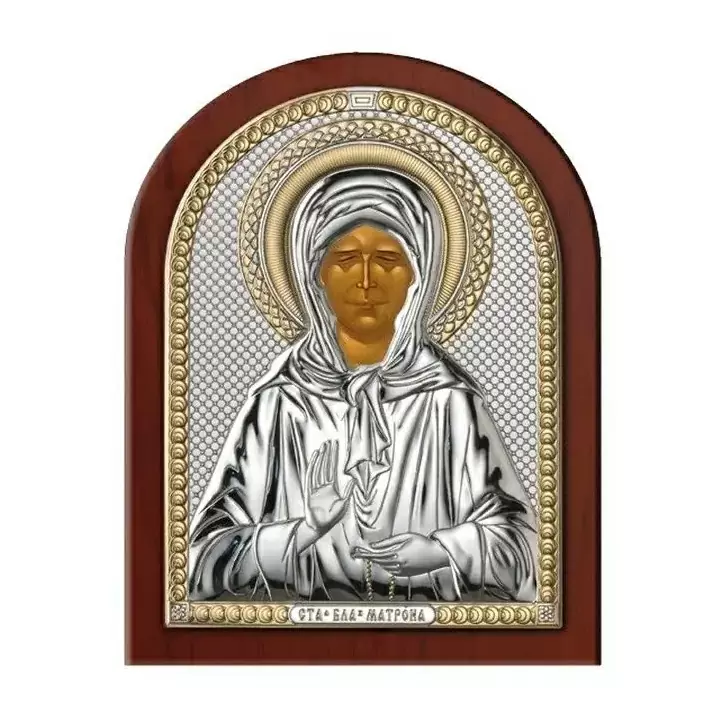 Икона 84440.4 ювелирный сплав Святая Матрона 