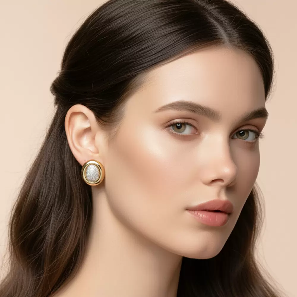Серьги AG210003E-001G ювелирный сплав
