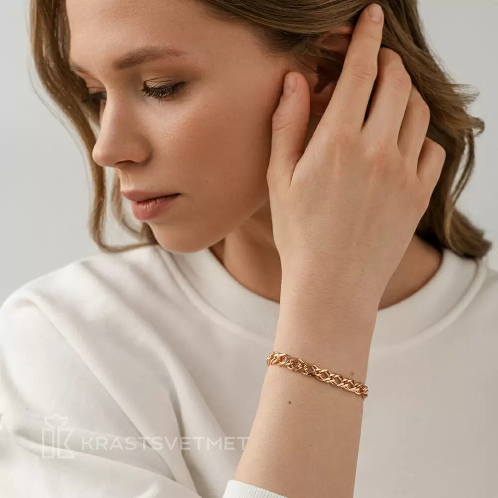 Браслет классический НБ12-076 d1.20 золото Полновесный_2