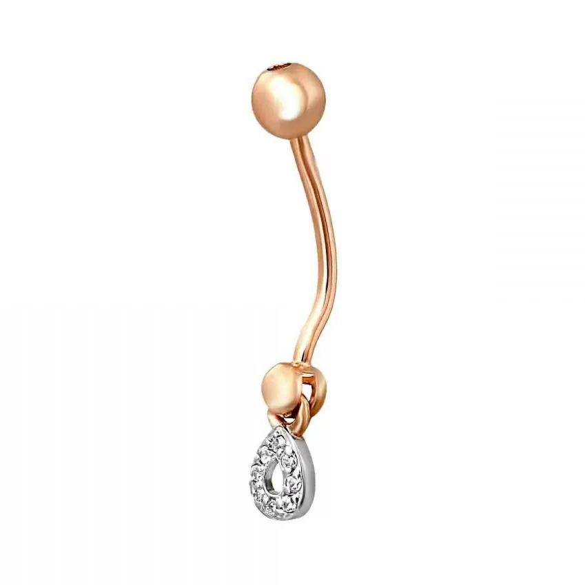 Пирсинг в пуп 15643 золото