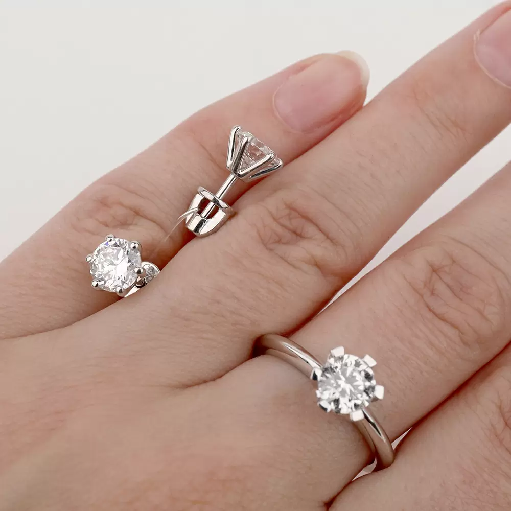 Серьги пусеты 804-03081 серебро_1