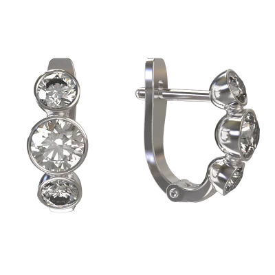 Серьги дорожка 1033382-01210 серебро Дорожка