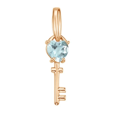 Подвеска 031317Т золото Ключ