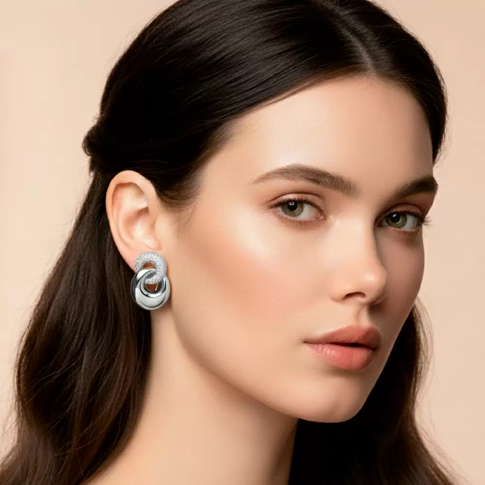Серьги AG210015E-002S ювелирный сплав