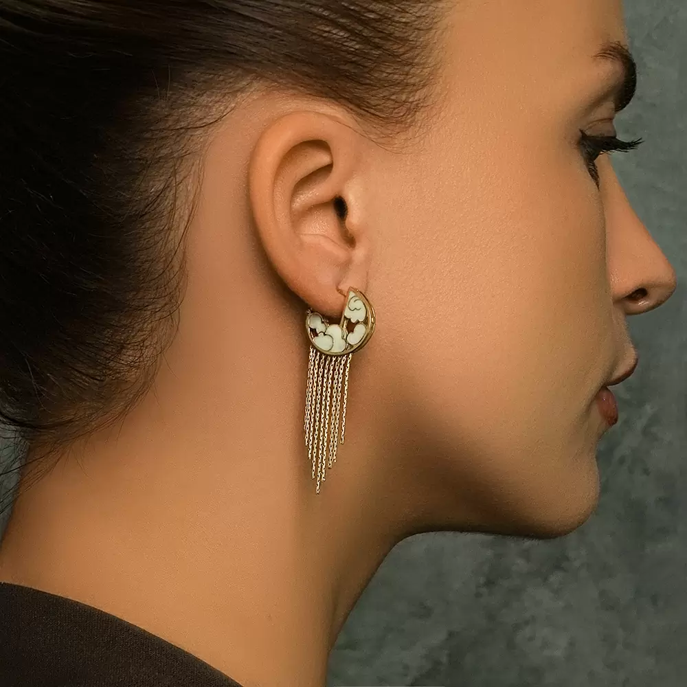 Серьги подвесные 2-2144-0007 золото