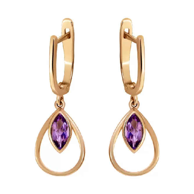 Серьги подвесные 1049372-11220-A золото