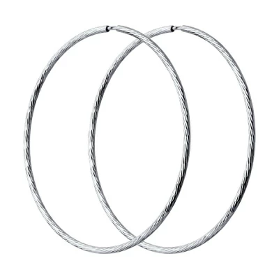 Серьги конго 94-124-01872-1 серебро