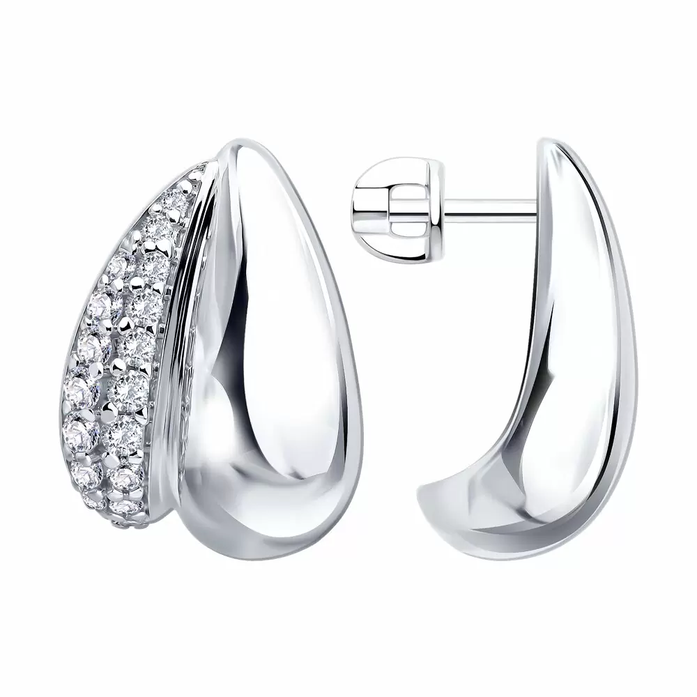 Серьги 94027796 серебро