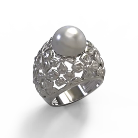 Кольцо 1028751-01250 серебро