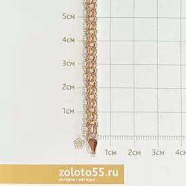 Браслет классический БПГР00512080 золото Пустотелый_1