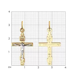 Крест христианский 120298 золото_1