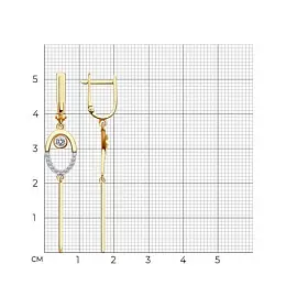 Серьги подвесные 51-121-01981-1 золото_1