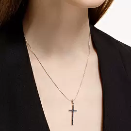 Крест декоративный 94032447 серебро Крест_2