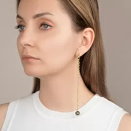 Серьги серьга одиночная lim009-01-2 ювелирный сплав_0