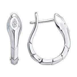 Серьги 94027115 серебро Булгари Змея_0