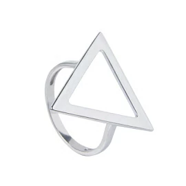 Кольцо 1-16082 серебро Треугольник