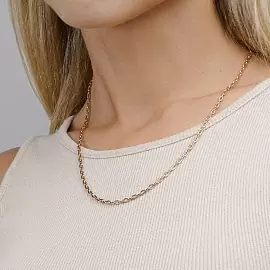 Цепь 520708022 золото Пустотелая_2