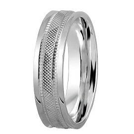 Кольцо обручальное 100369с серебро