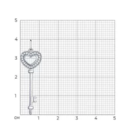 Подвеска 94032051 серебро Ключ_1